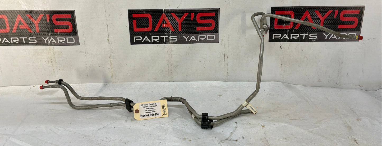 2013 Chevy Camaro ZL1 Transmission Oil Fluid Cooler Pine Line Hose OEM