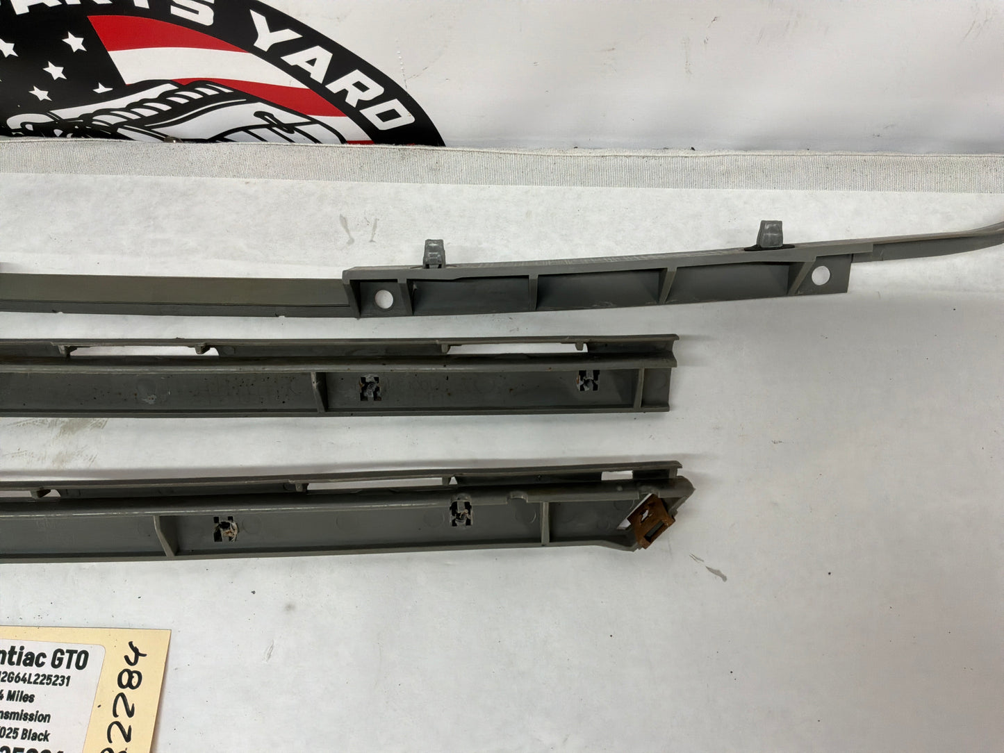 2004 Pontiac GTO Rear Bumper Brackets Guides Set OEM