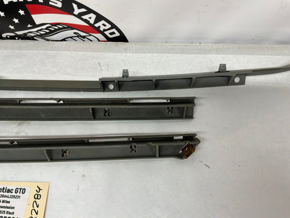 2004 Pontiac GTO Rear Bumper Brackets Guides Set OEM