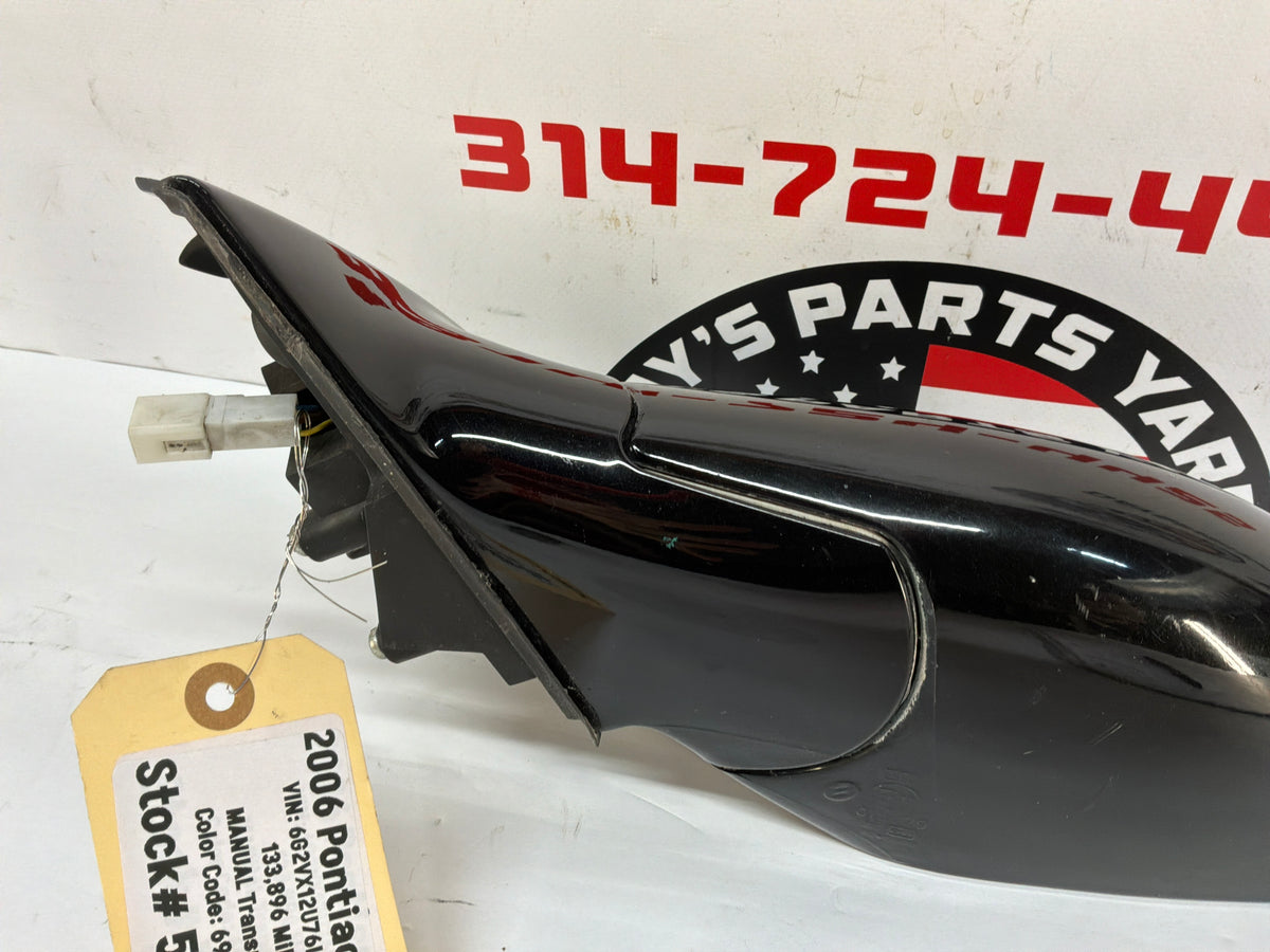 2006 Pontiac GTO LH Driver Exterior Out Side Mirror OEM Black