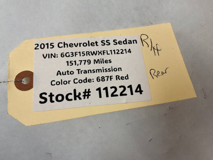 2015 Chevy SS Sedan Rear RH Passenger Door Rear Pillar Post Trim Black OEM