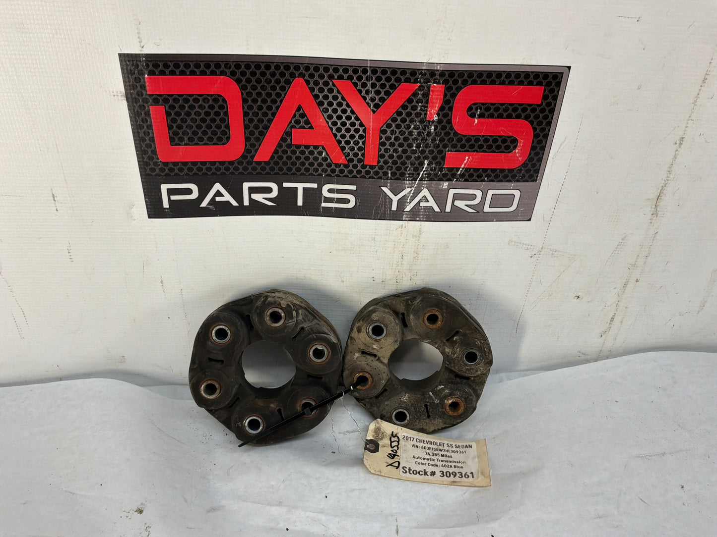 2017 Chevy SS Sedan Driveshaft Drive Shaft Couplers Isolators OEM