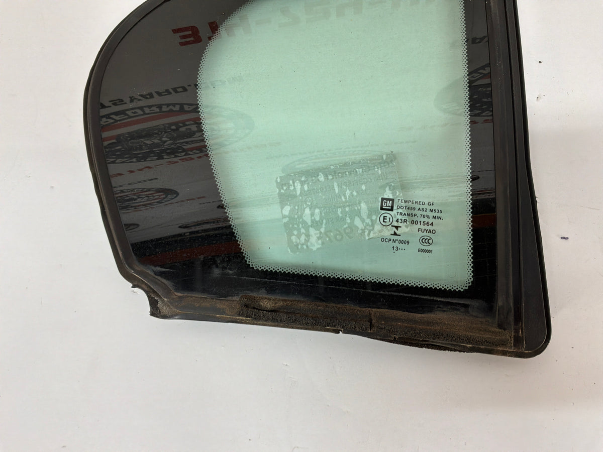 2014 Chevy SS Sedan RH Passenger Rear Quarter Window Glass OEM