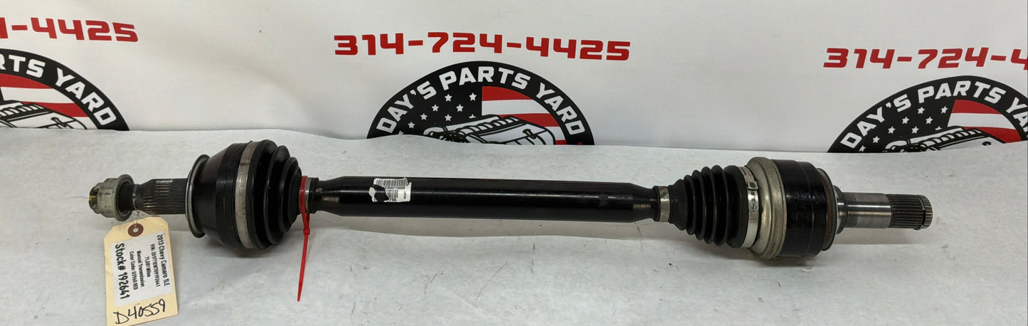 2013 Chevy Camaro 1LE RH Passenger CV Axle Half Shaft OEM
