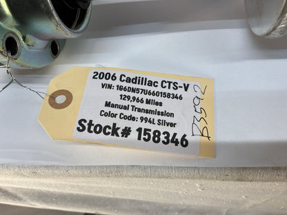 2006 Cadillac CTS-V 3.23 LSD V2 Rear End Differential Cradle Setup One Piece Driveshaft OEM