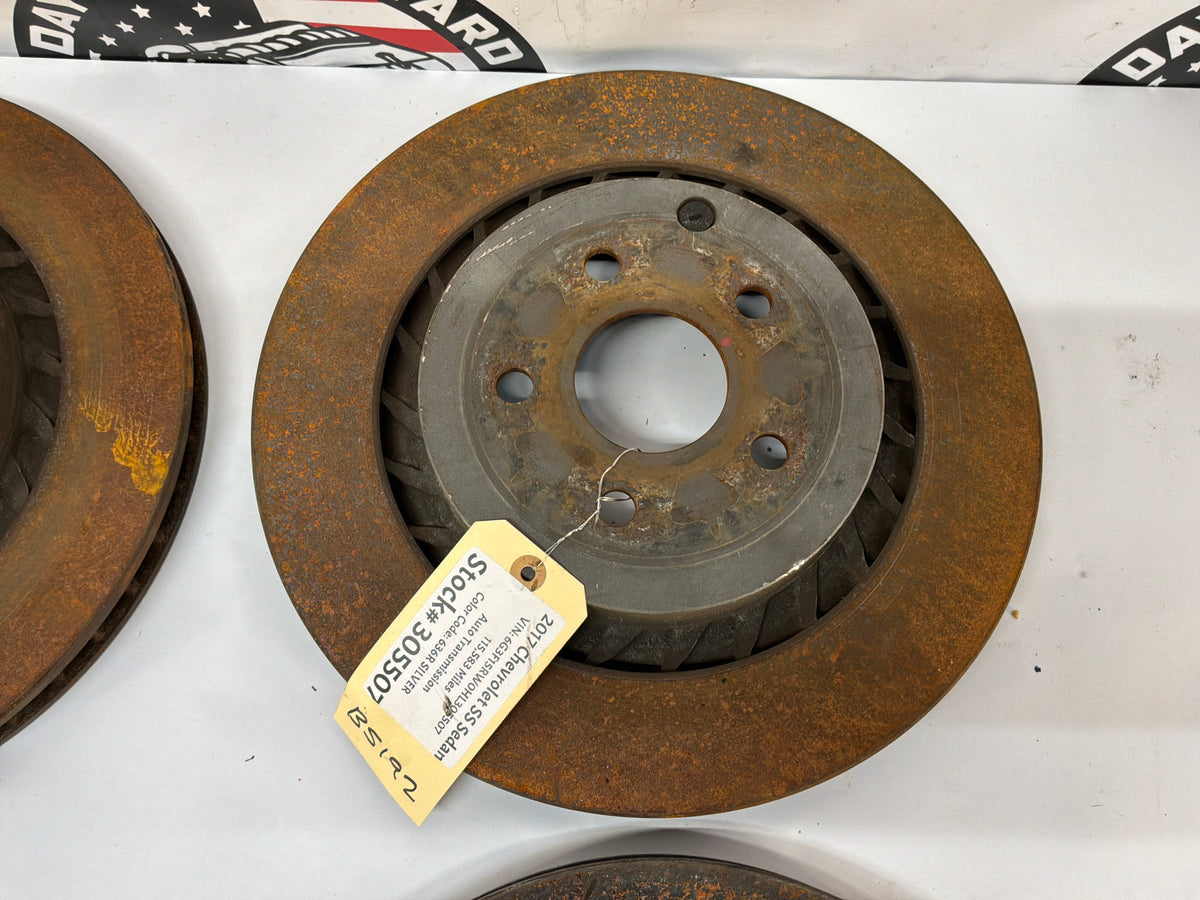 2017 Chevy SS Sedan Front and Rear Rotors OEM