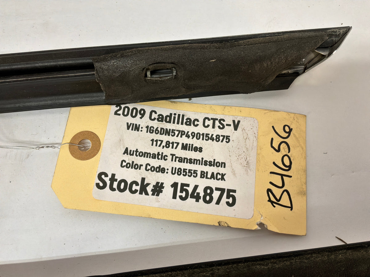 2009 Cadillac CTS-V Front & Rear Door Window Belt Molding Trim OEM
