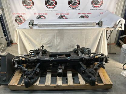 2006 Cadillac CTS-V 3.23 LSD V2 Rear End Differential Cradle Setup One Piece Driveshaft OEM