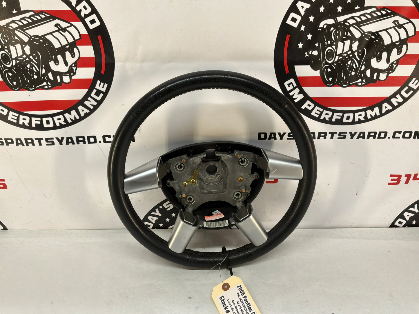 2005 Pontiac GTO Steering Wheel Red Stitching OEM
