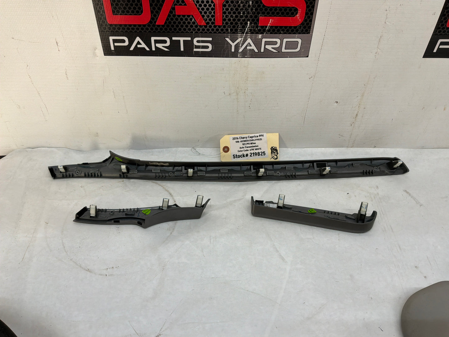 2016 Chevy Caprice PPV Dash Trim Applique Trim OEM