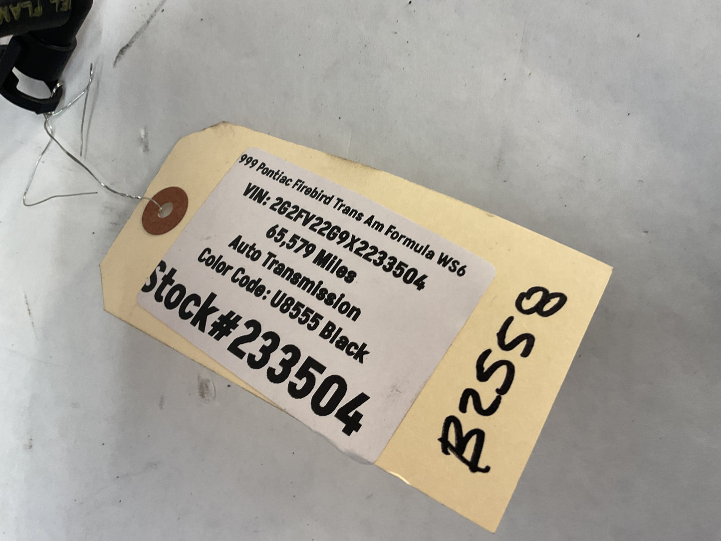 1999 Pontiac Firebird Trans Am Formula WS6 Fuel Lines Extension OEM