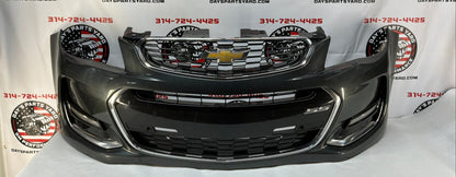 2017 Chevy SS Sedan Complete Front Bumper Fascia Cover Gray OEM