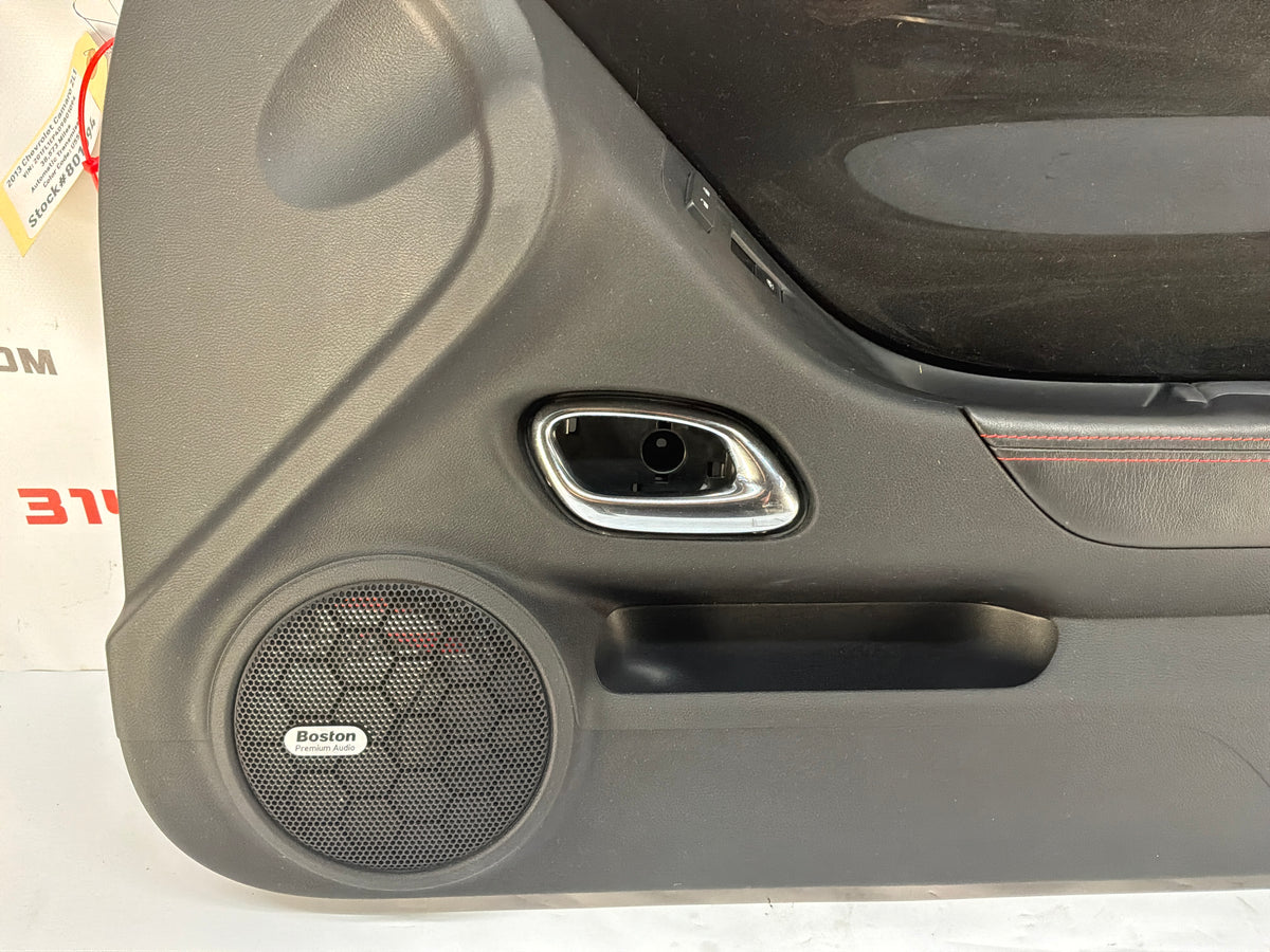 2013 Chevy Camaro ZL1 RH Passenger Carbon Flash Front Interior Door Panel Trim OEM