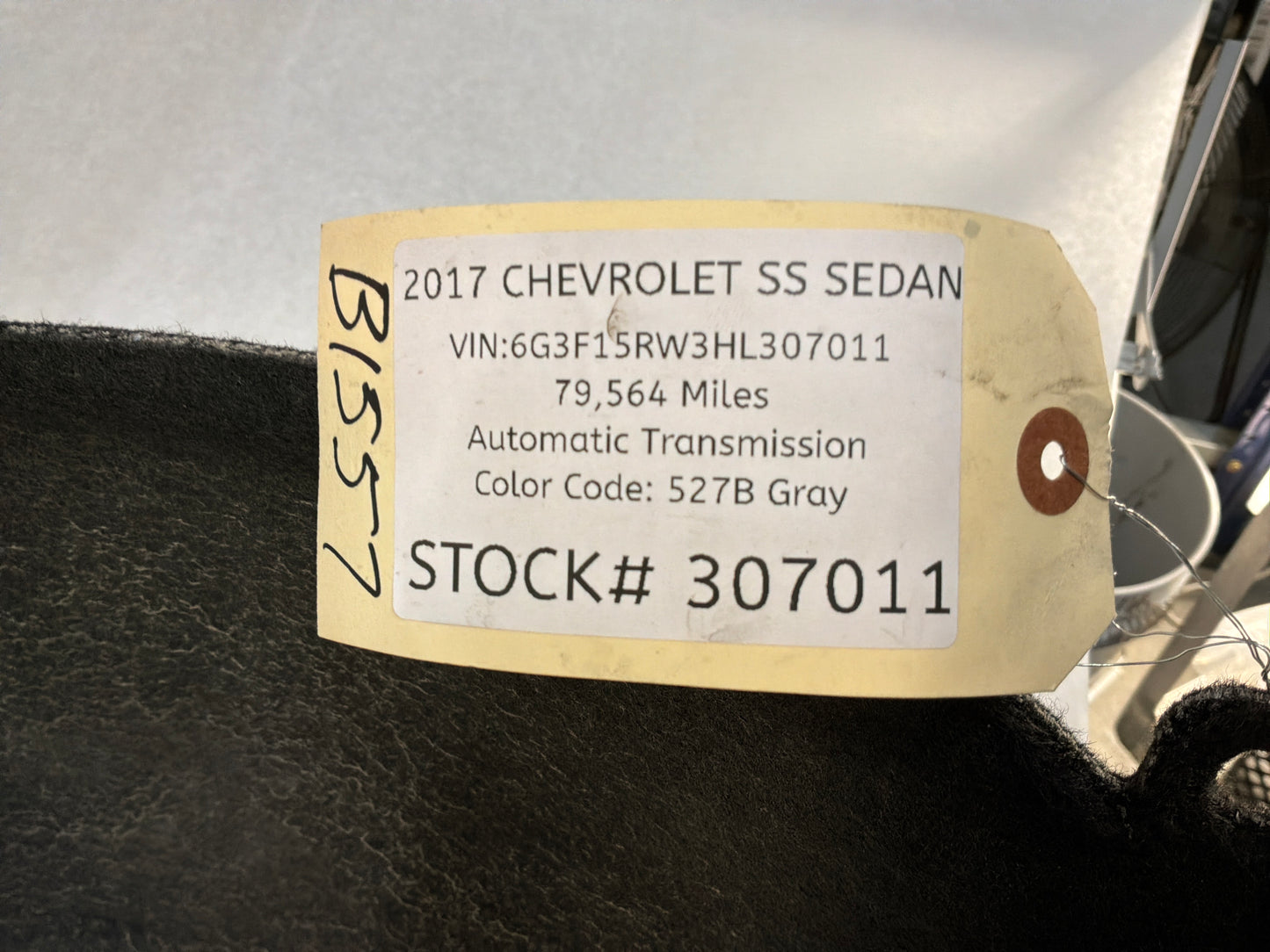 2017 Chevy SS Sedan RH Passenger Rear Fender Wheel Well House Liner OEM