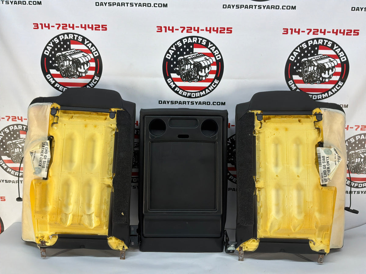 2008 Pontiac G8 GT Seats Fronts and Rears Black Leather OEM
