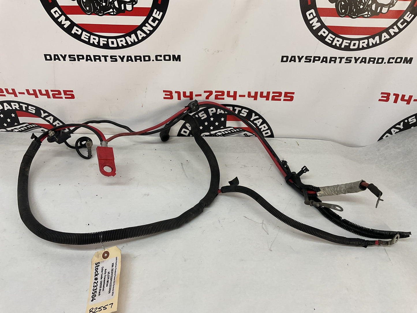 1999 Pontiac Firebird Trans Am Formula WS Positive Negative Battery Cable Starter Wire Wiring Harness OEM