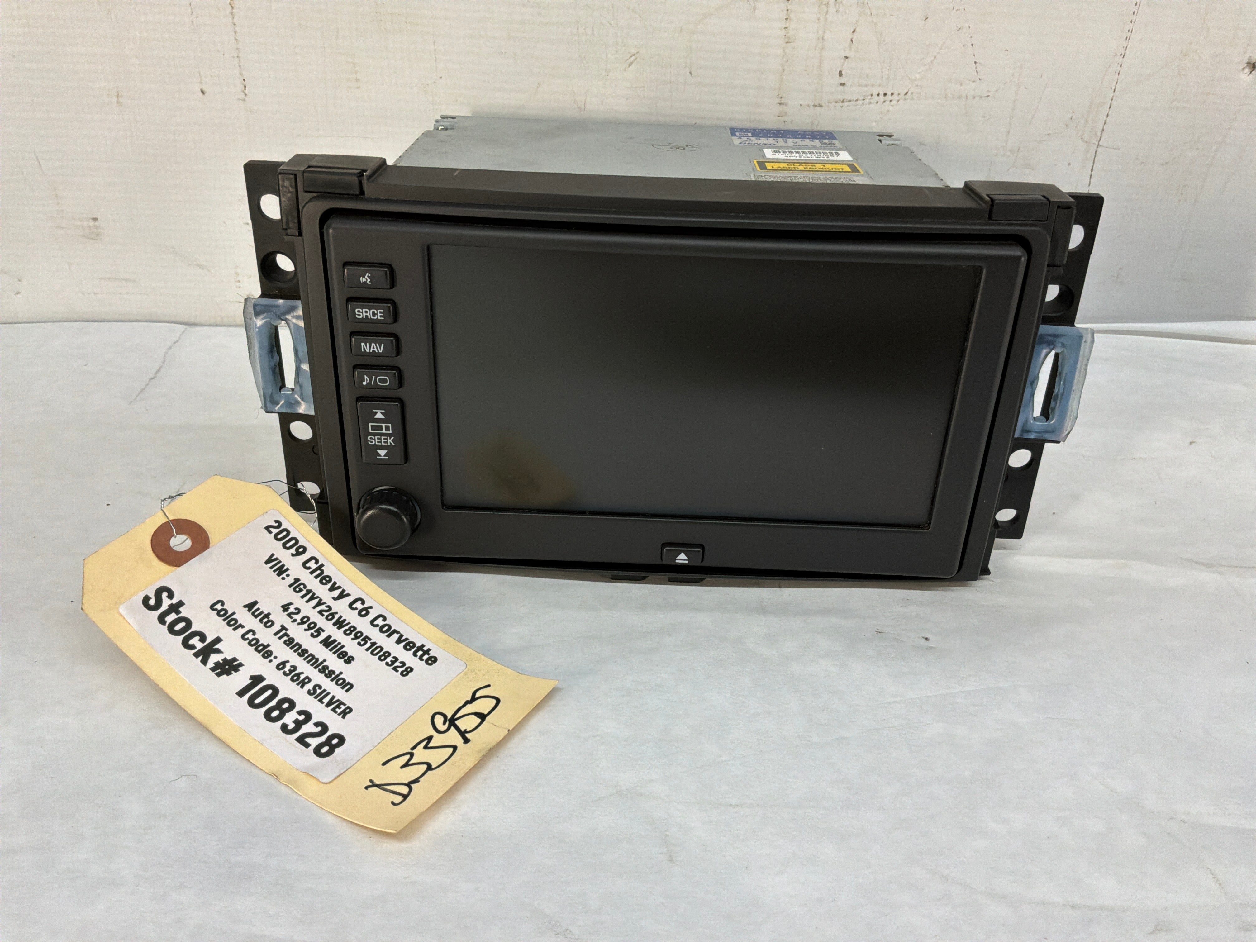 2009 Chevy C6 Corvette Radio Stereo Navigation Display Screen Receiver