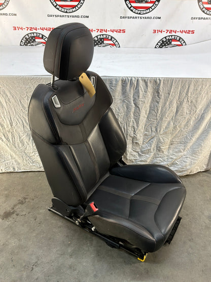2017 Chevy SS Sedan Front LH Driver Seat Black Leather Alcantara Suede OEM