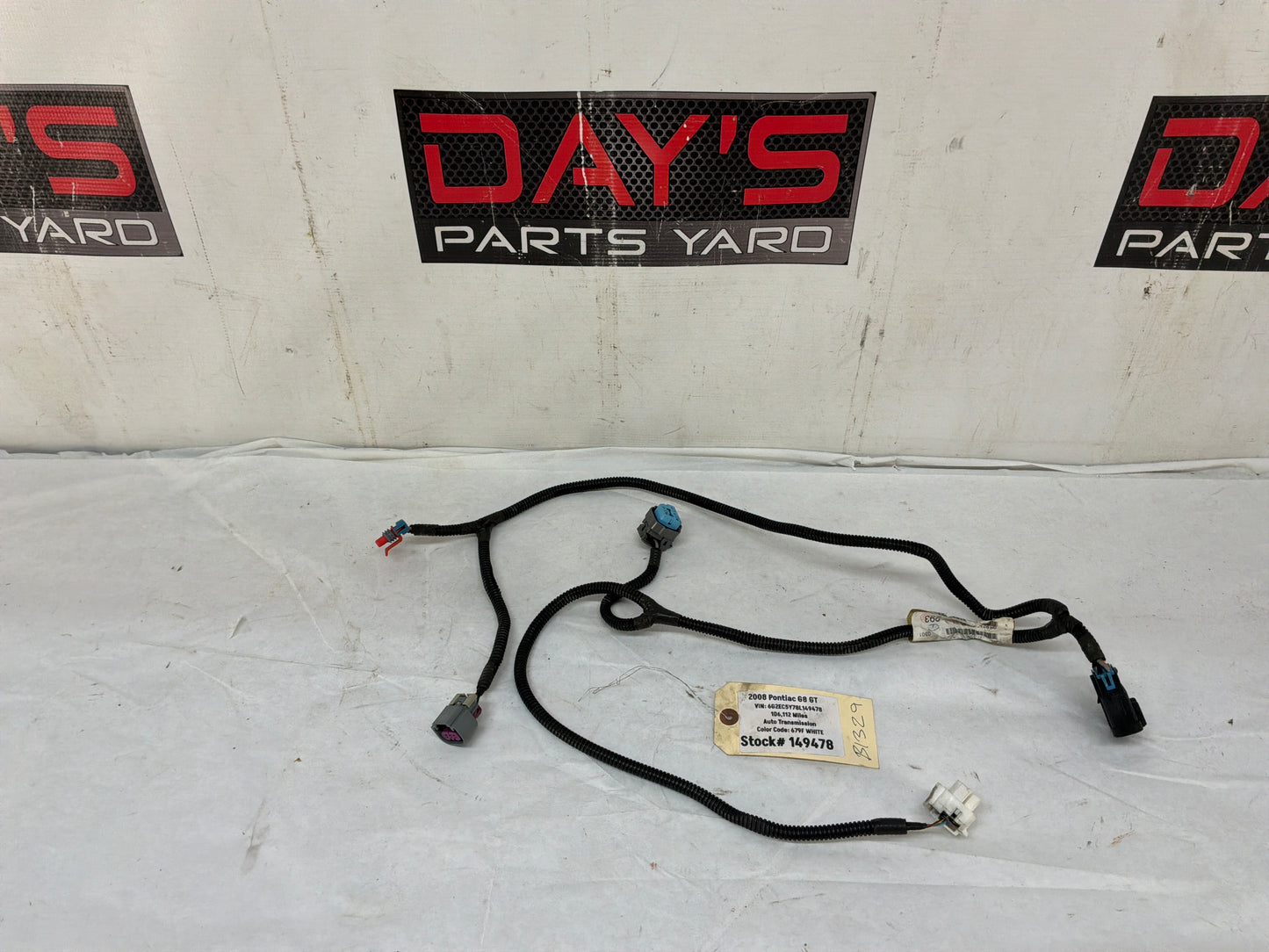 2008 Pontiac G8 GT  Fuel Gas Tank Pump Wire Wiring Harness OEM