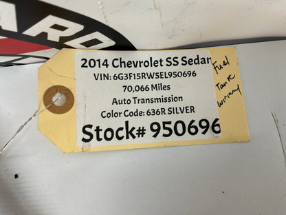 2014 Chevy SS Sedan Fuel Gas Tank Pump Wire Wiring Harness OEM