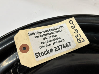 2016 Chevy Caprice PPV Factory OEM Steel Wheel 18X8 w/ Center Cap
