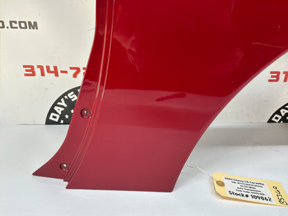 2002 Chevy C5 Corvette LH Driver Rear Quarter Fender Panel Red OEM