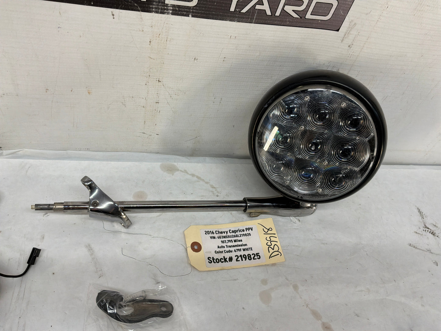 2016 Chevy Caprice PPV RH Passenger Spotlight Spot Light Lamp OEM