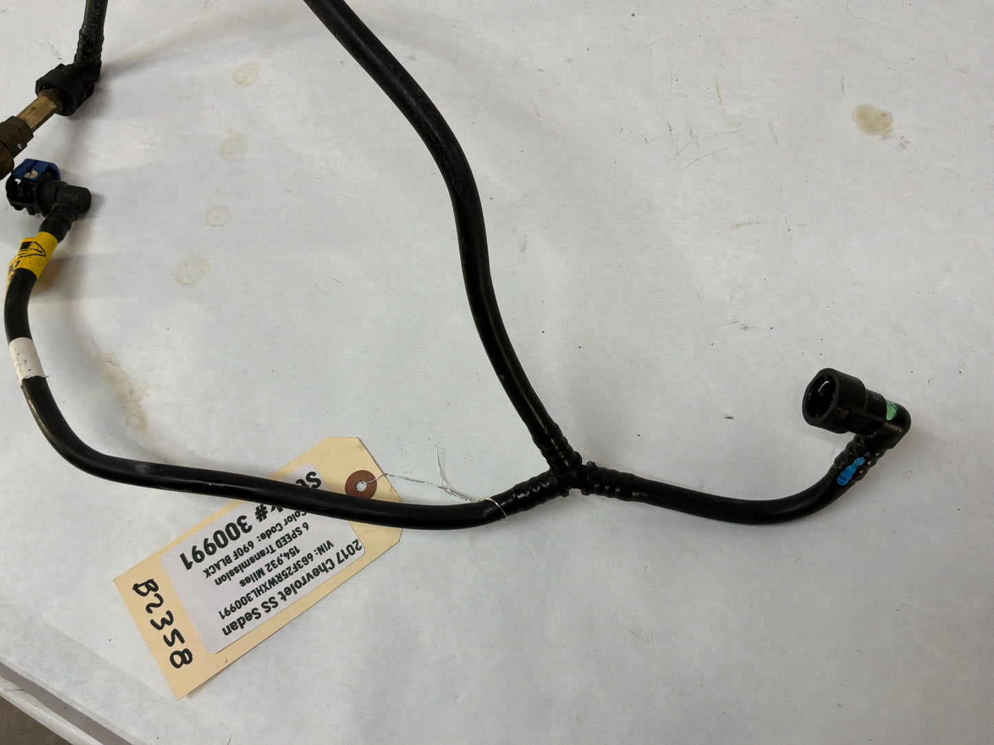 2017 Chevy SS Sedan Fuel Gas Tank Pump Feed Line Hose Tube OEM