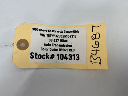 2002 Chevy C5 Corvette Convertible Center High Mount Stop Third Brake Light OEM