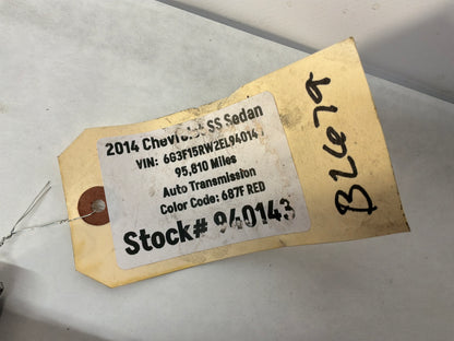 2014 Chevy SS Sedan Automatic Driveshaft Drive Shaft Propeller OEM