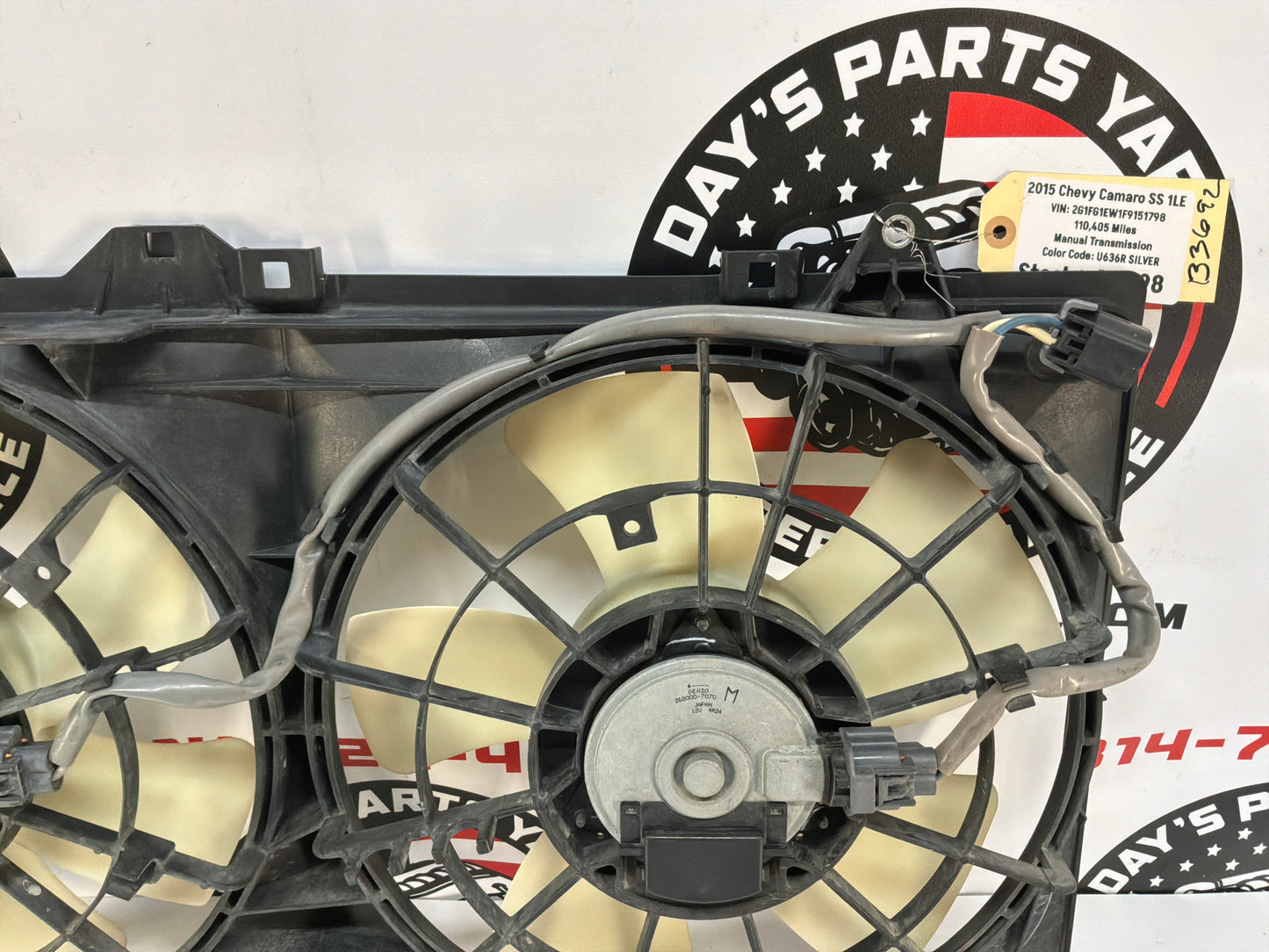 2015 Chevy Camaro SS 1LE Dual Radiator Cooling Fans Assembly OEM