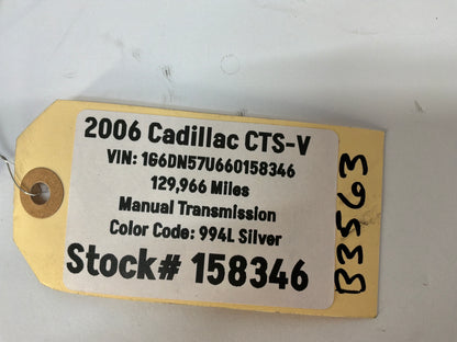 2006 Cadillac CTS-V RH Passenger Rear Door Weather Strip Rubber Seal OEM