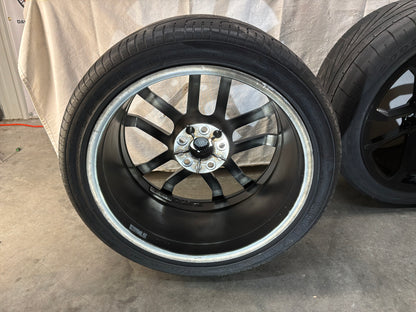 2014 Chevy Camaro ZL1 Factory OEM Wheels Rims and Goodyear Eagle F1 Tires 20X10 20X11