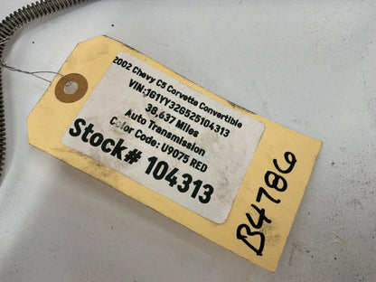 2002 Chevy C5 Corvette Convertible Rear Cradle Hard Brake Lines OEM