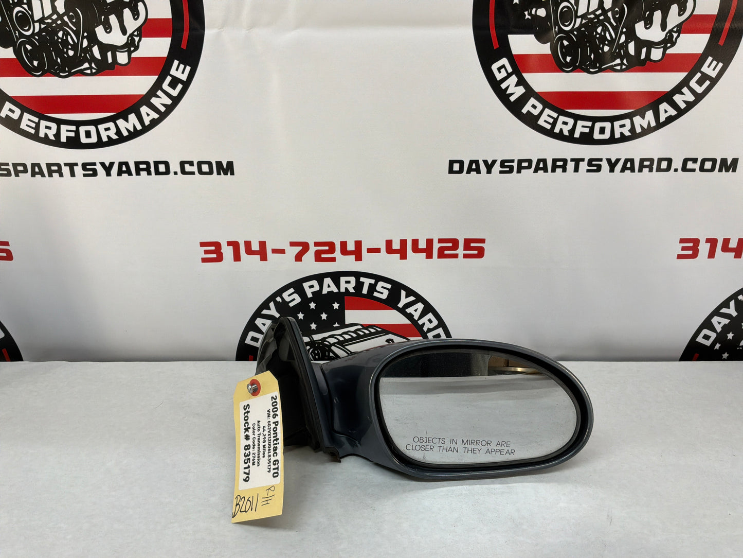2006 Pontiac GTO RH Passenger Exterior Side Mirror OEM