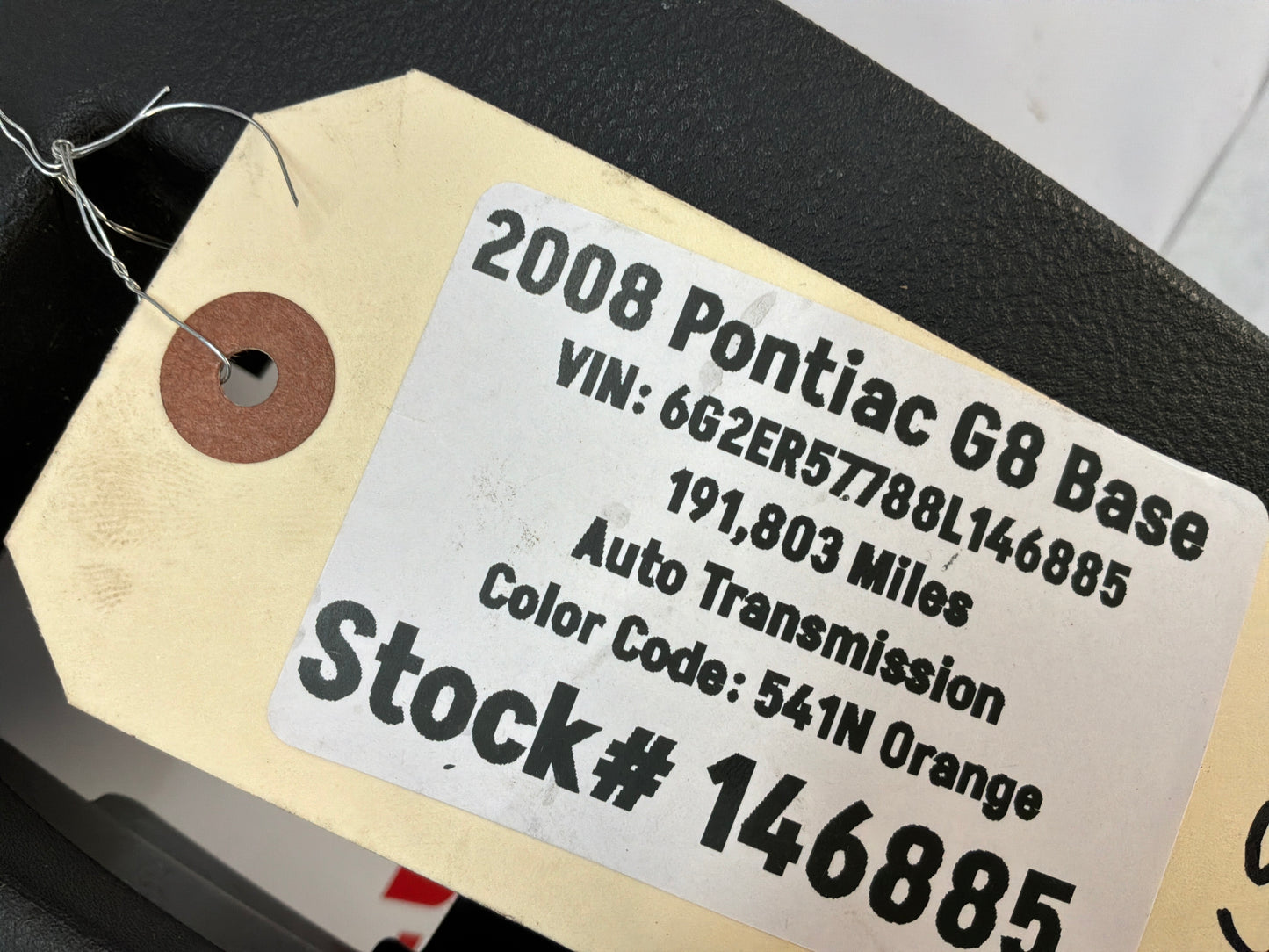 2008 Pontiac G8 Base Over Head Console Dome Light Frame Hard Top Bracket Brace Bezel OEM