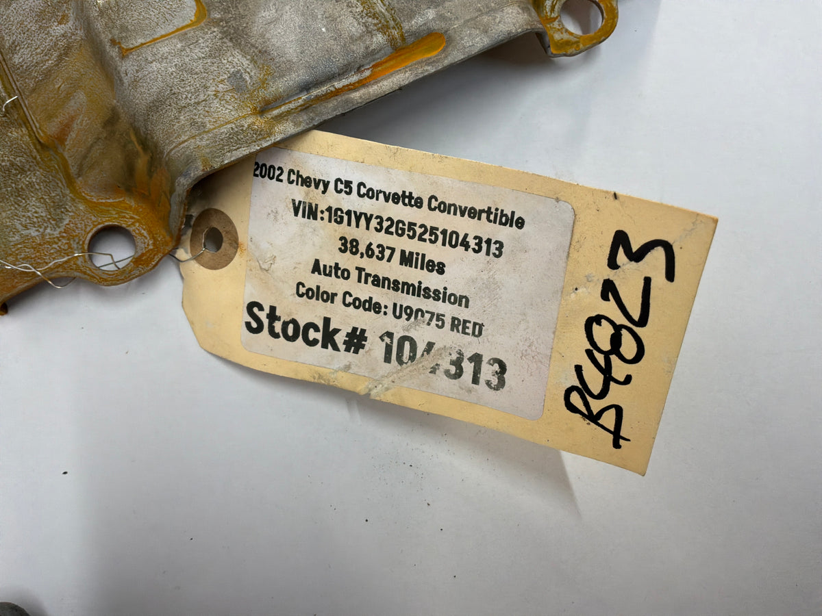 2002 Chevy C5 Corvette Convertible Aluminum Batwing Oil Pan w/ Windage Tray & Pick Up Tube OEM