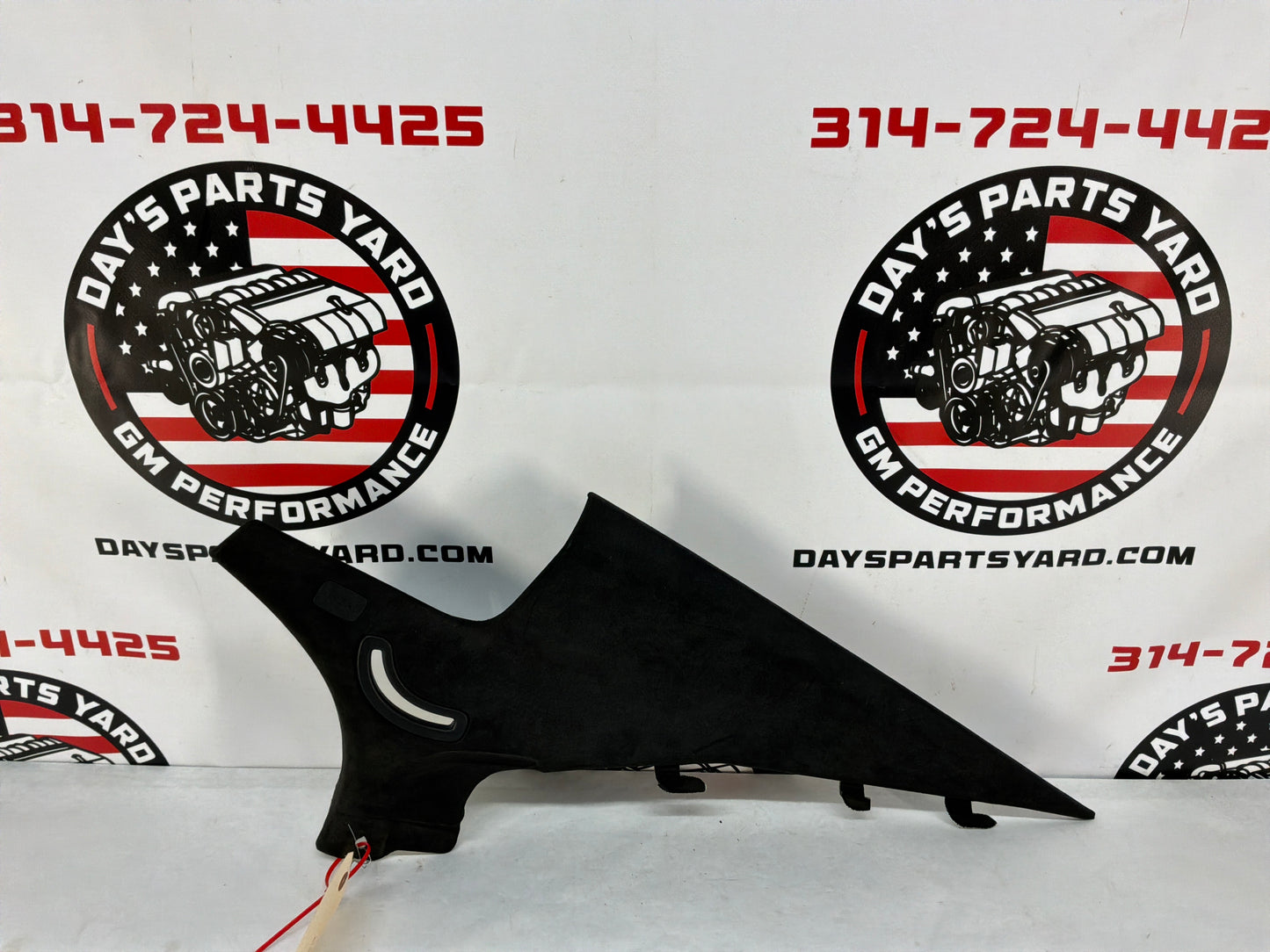 2016 Cadillac CTS-V RH Passenger Interior C Pillar Black Suede OEM