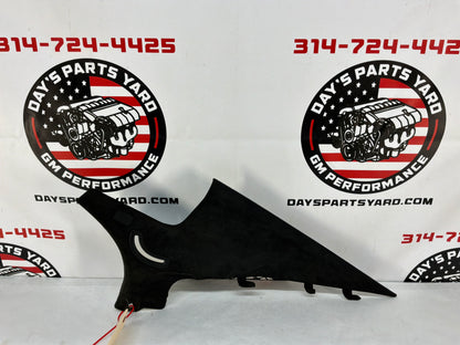 2016 Cadillac CTS-V RH Passenger Interior C Pillar Black Suede OEM