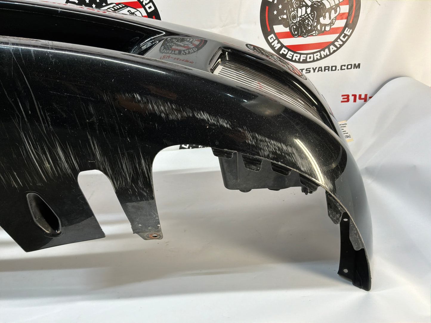 2007 Chevy C6 Corvette Convertible Complete Front Bumper Cover Panel Black OEM