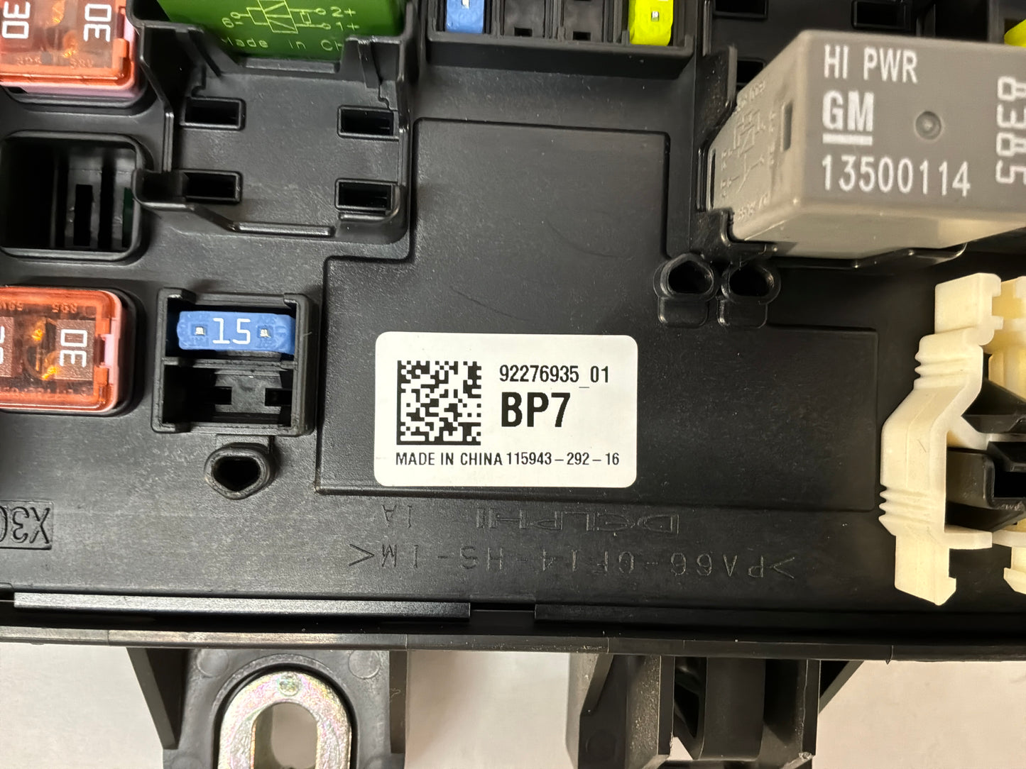 2017 Chevy SS Sedan Rear Trunk Fuse Relay Wiring Harness Junction Box Block Panel OEM