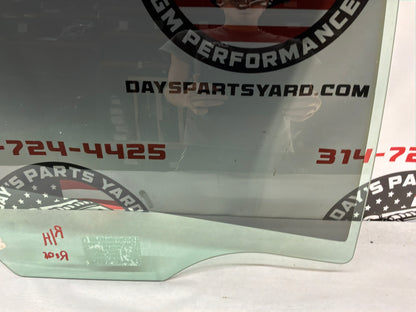 2014 Chevy SS RH Passenger Rear Door Window Glass OEM