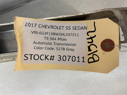 2017 Chevy SS Sedan Rear Impact Reinforcement Bar OEM
