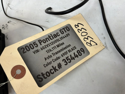 2005 Pontiac GTO Sony Aftermarket Radio Receiver & Screen