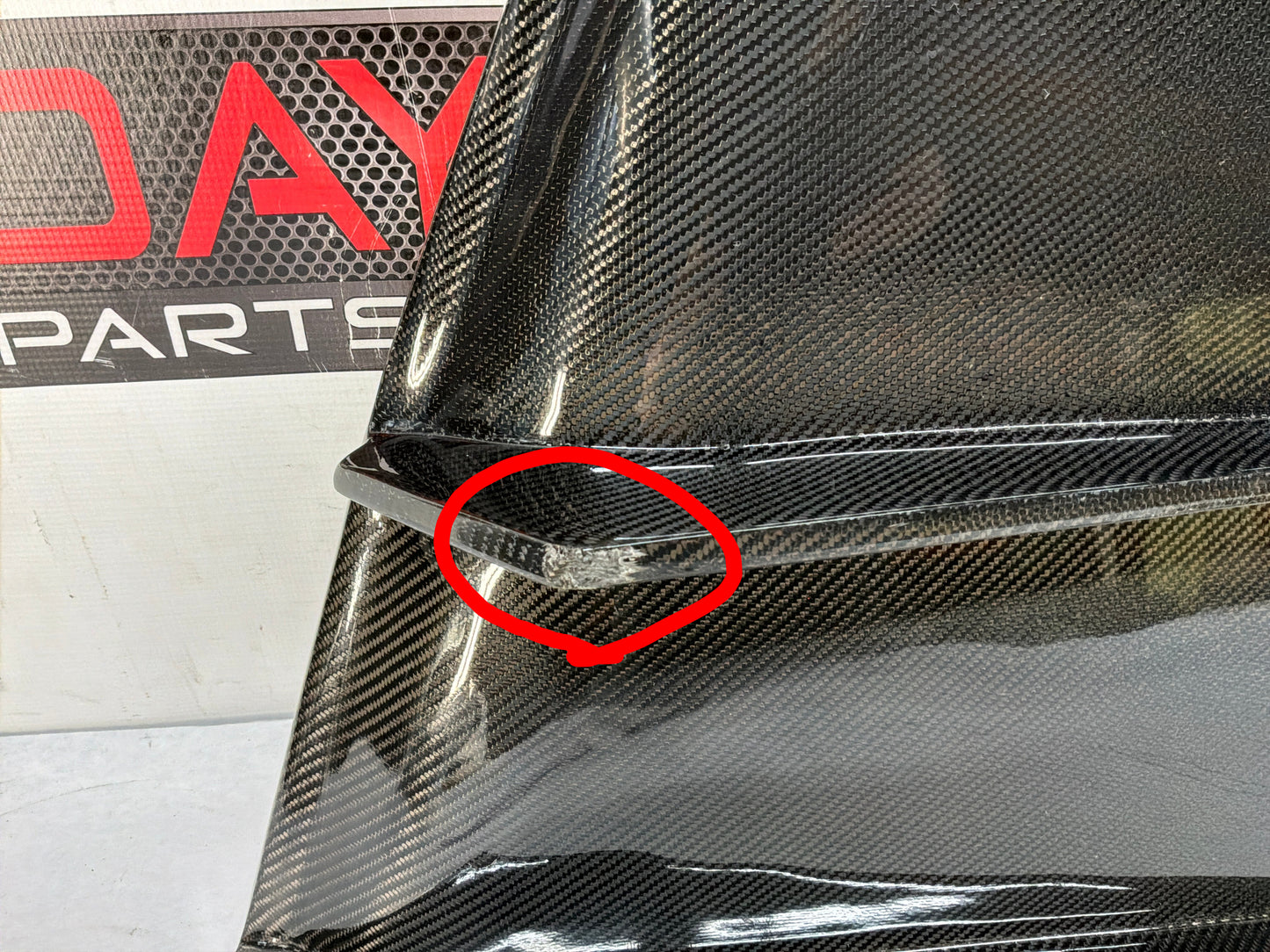 2011 Cadillac CTS-V Coupe Rear Bumper Carbon Fiber Valance Diffuser Aftermarket