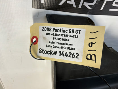 2008 Pontiac G8 GT LH Driver Rocker Molding Side Skirt Panel Trim Black OEM