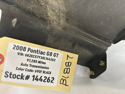 2008 Pontiac G8 GT LH Driver Fender Black OEM