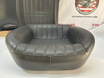2002 Chevy Camaro Z28 Rear Seats Gray Grey Leather OEM