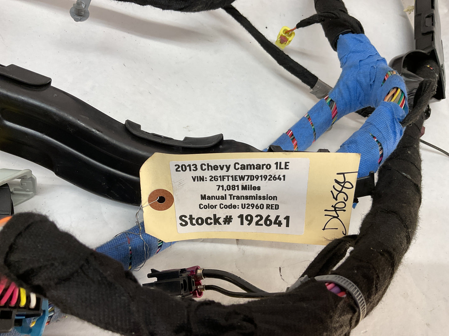 2013 Chevy Camaro 1LE Body Chassis Wire Wiring Harness OEM