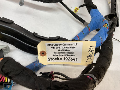 2013 Chevy Camaro 1LE Body Chassis Wire Wiring Harness OEM